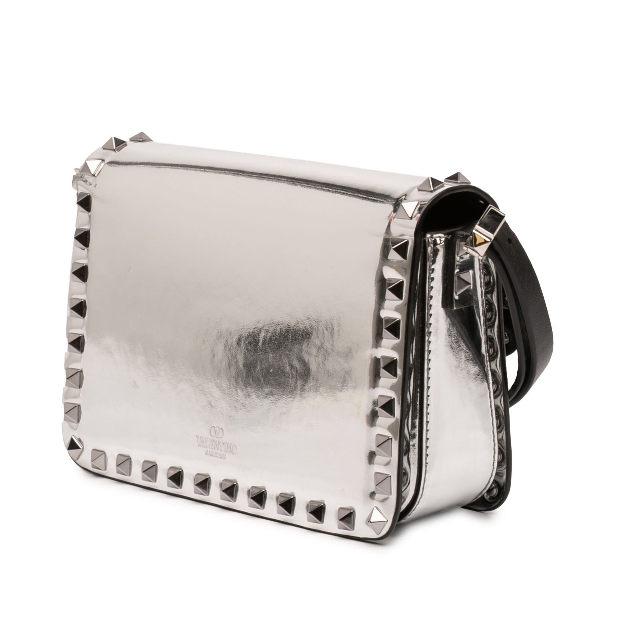 Valentino Small Mirror Calfskin Rockstud23 Shoulder Bag Size ONE SIZE - 2 Thumbnail