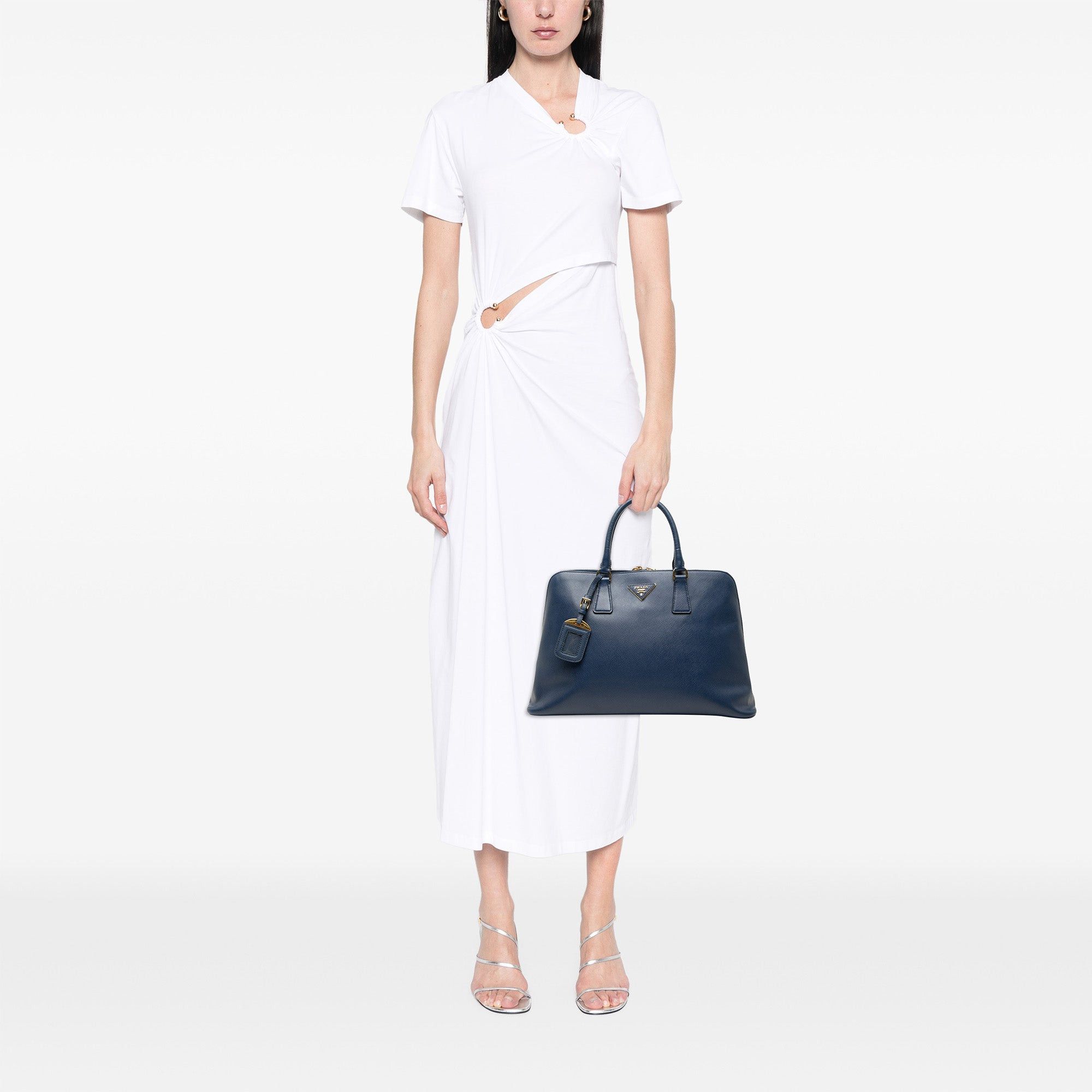 Prada Large Saffiano Lux Promenade Satchel Size ONE SIZE - 6 Thumbnail