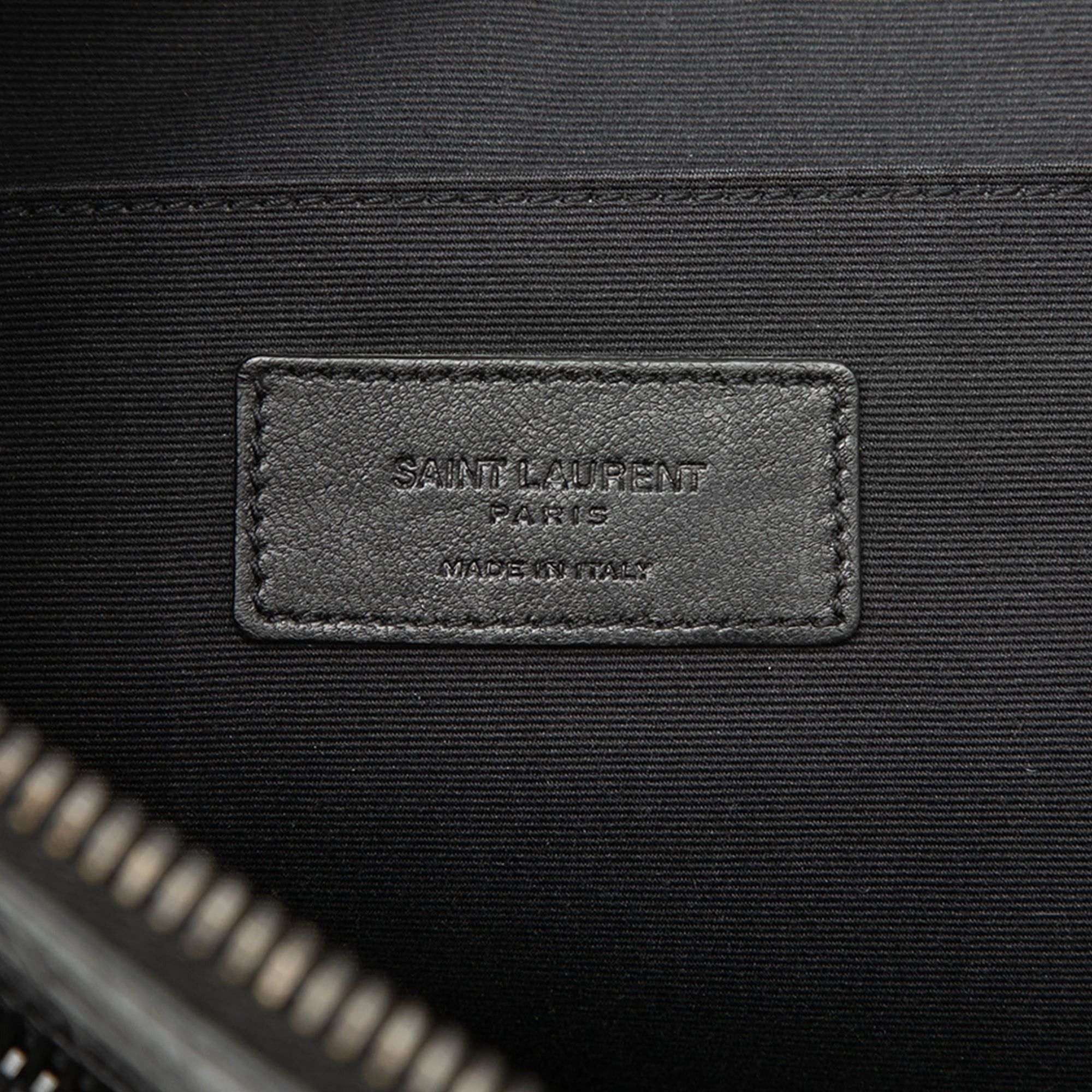 Saint Laurent Paris Croc Embossed Leather Clutch Size ONE SIZE - 5 Thumbnail