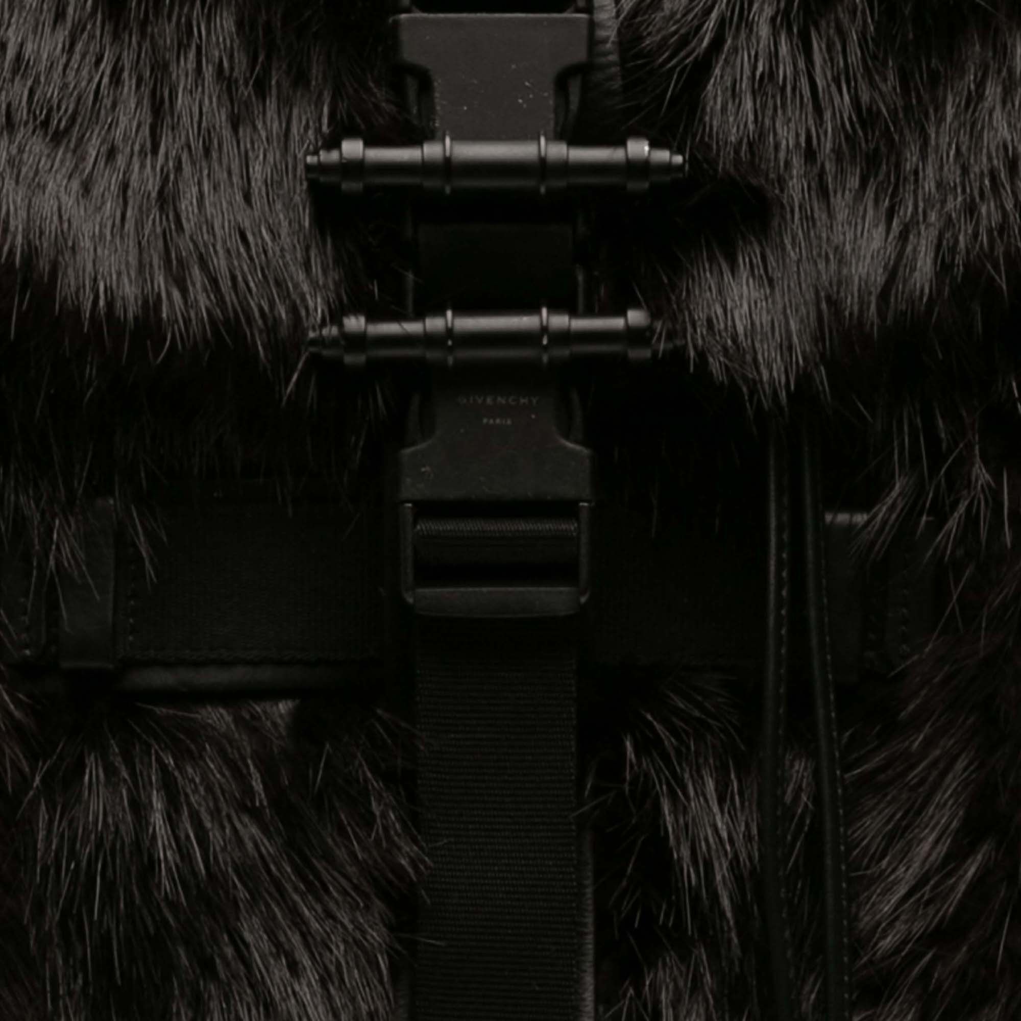 Givenchy Leather and Fur Obsedia Backpack Size ONE SIZE - 6 Thumbnail