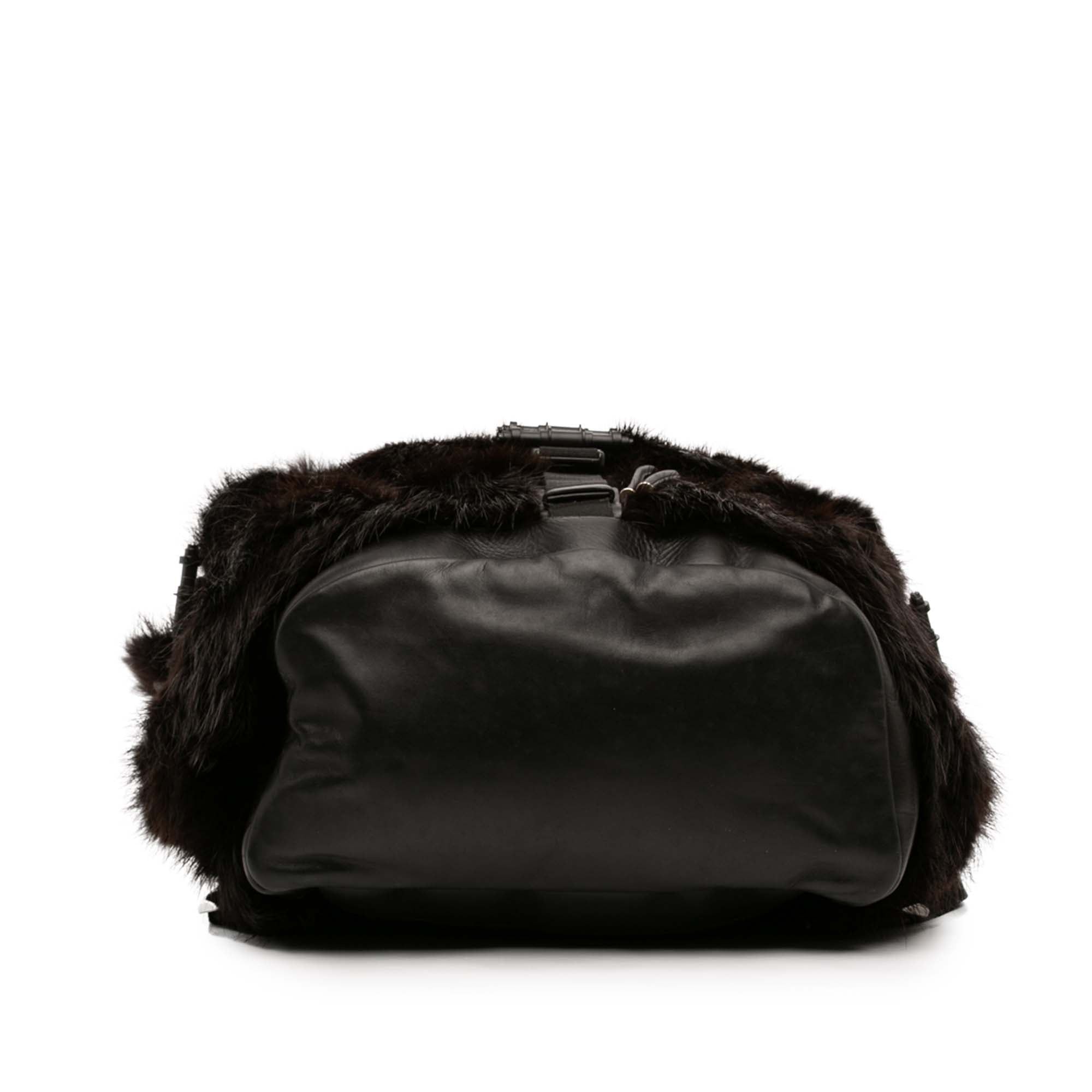 Givenchy Leather and Fur Obsedia Backpack Size ONE SIZE - 3 Thumbnail