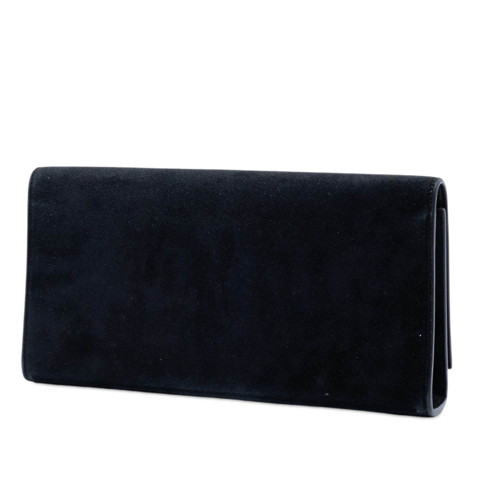 Saint Laurent Paris Suede Monogram Kate Tassel Clutch Size ONE SIZE - 2 Thumbnail