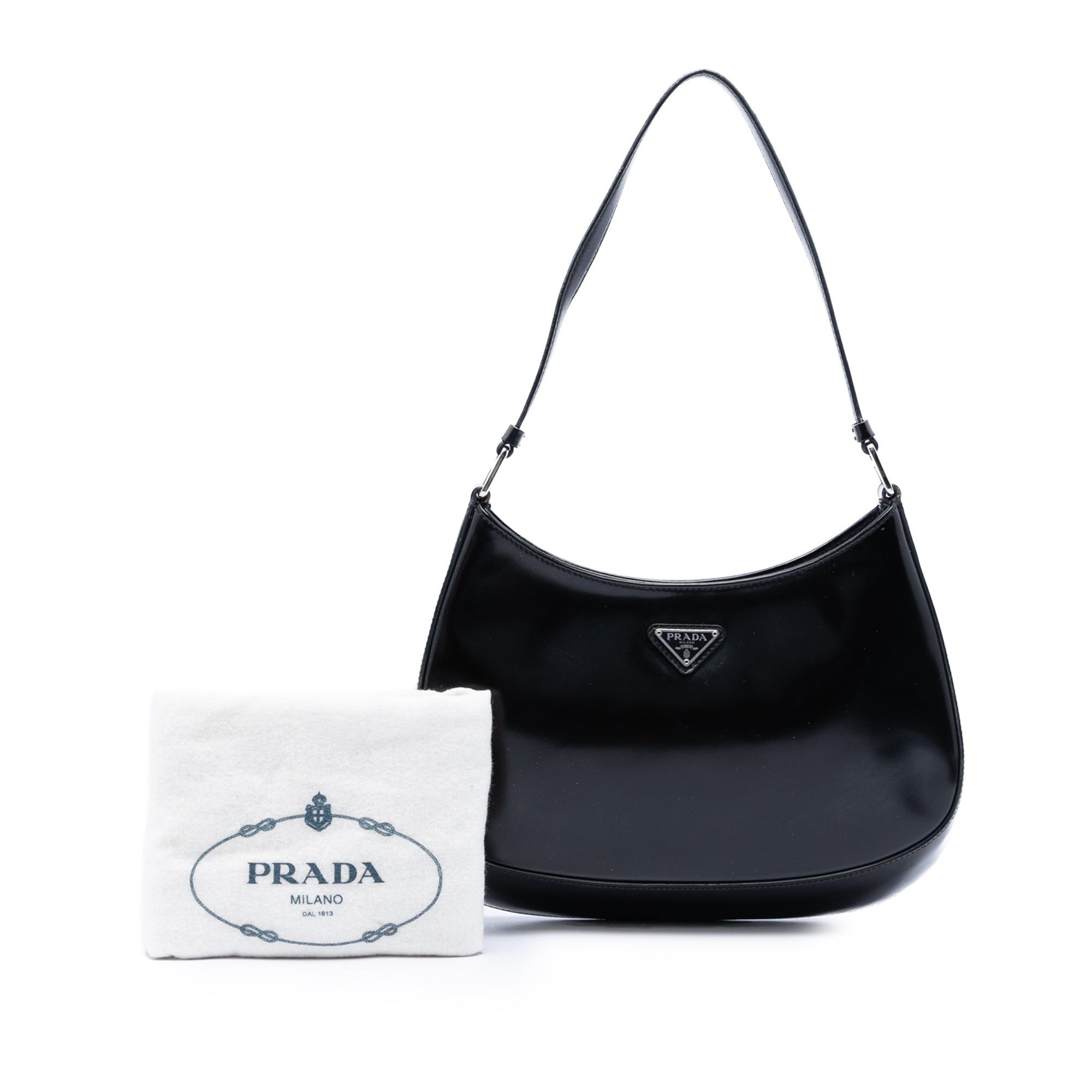 Prada Spazzolato Leather Cleo Shoulder Bag Size ONE SIZE - 7 Thumbnail
