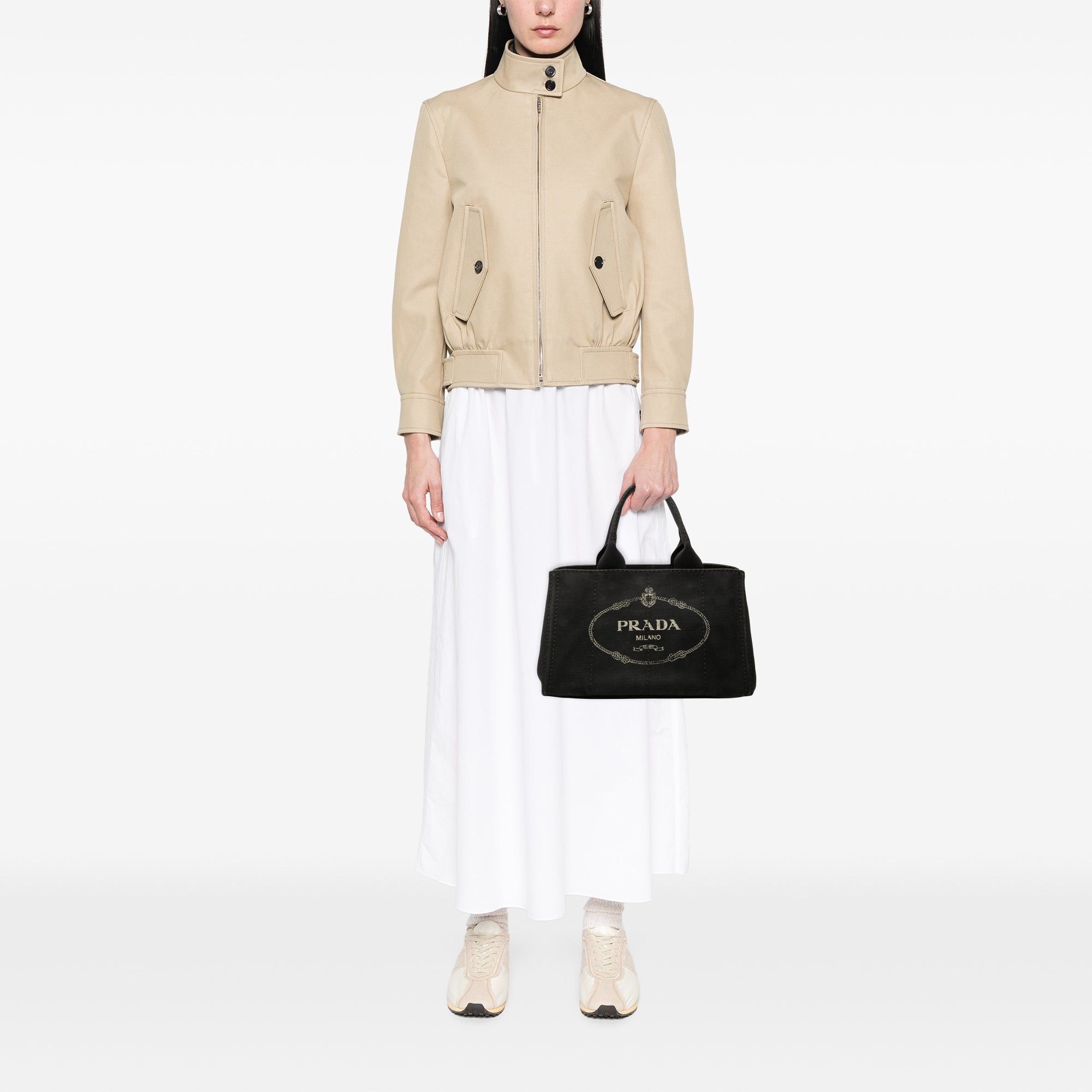 Prada Canvas Canapa Logo Satchel Size ONE SIZE - 6 Thumbnail