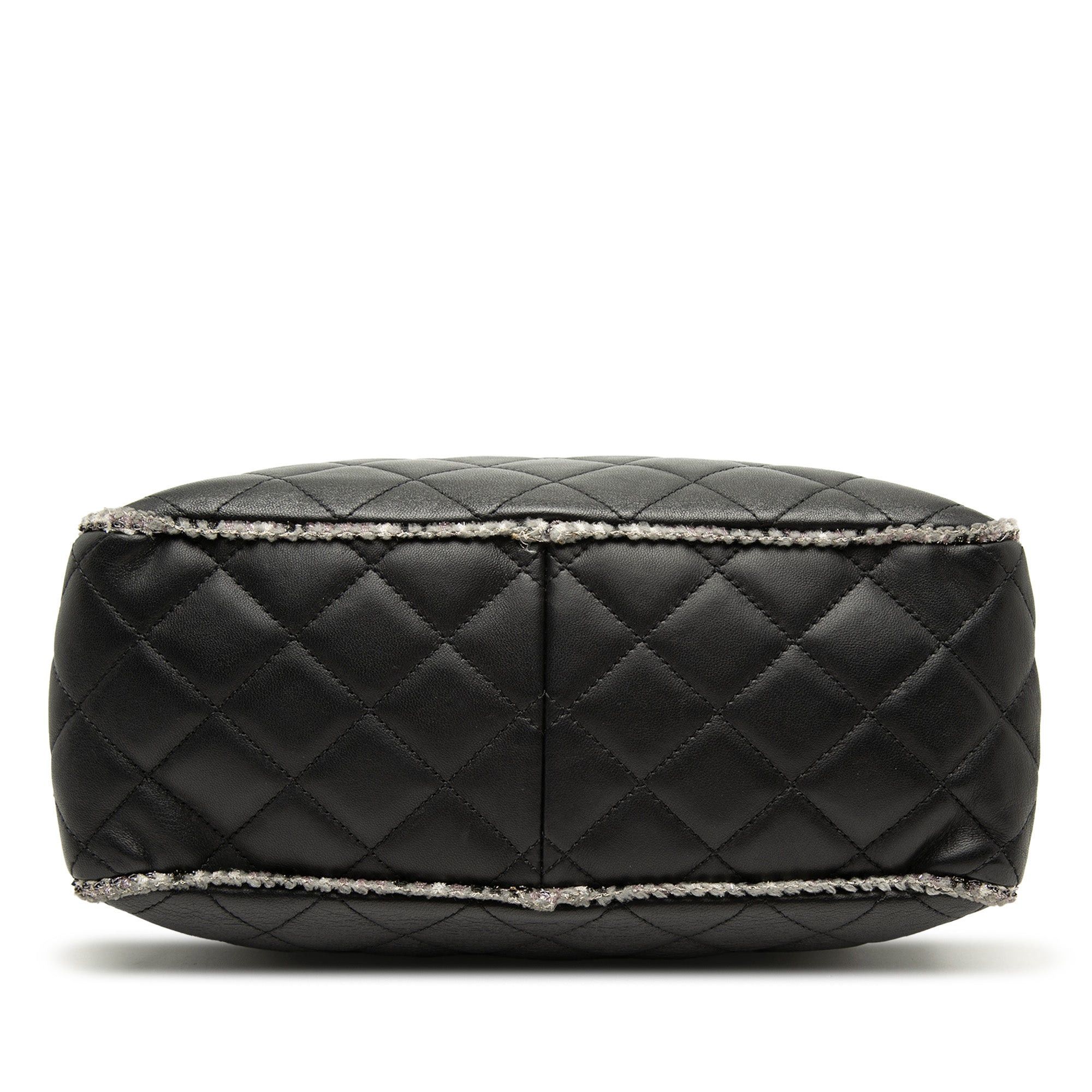 Chanel CC Quilted Lambskin Tweedy Bowler Bag Size ONE SIZE - 3 Thumbnail
