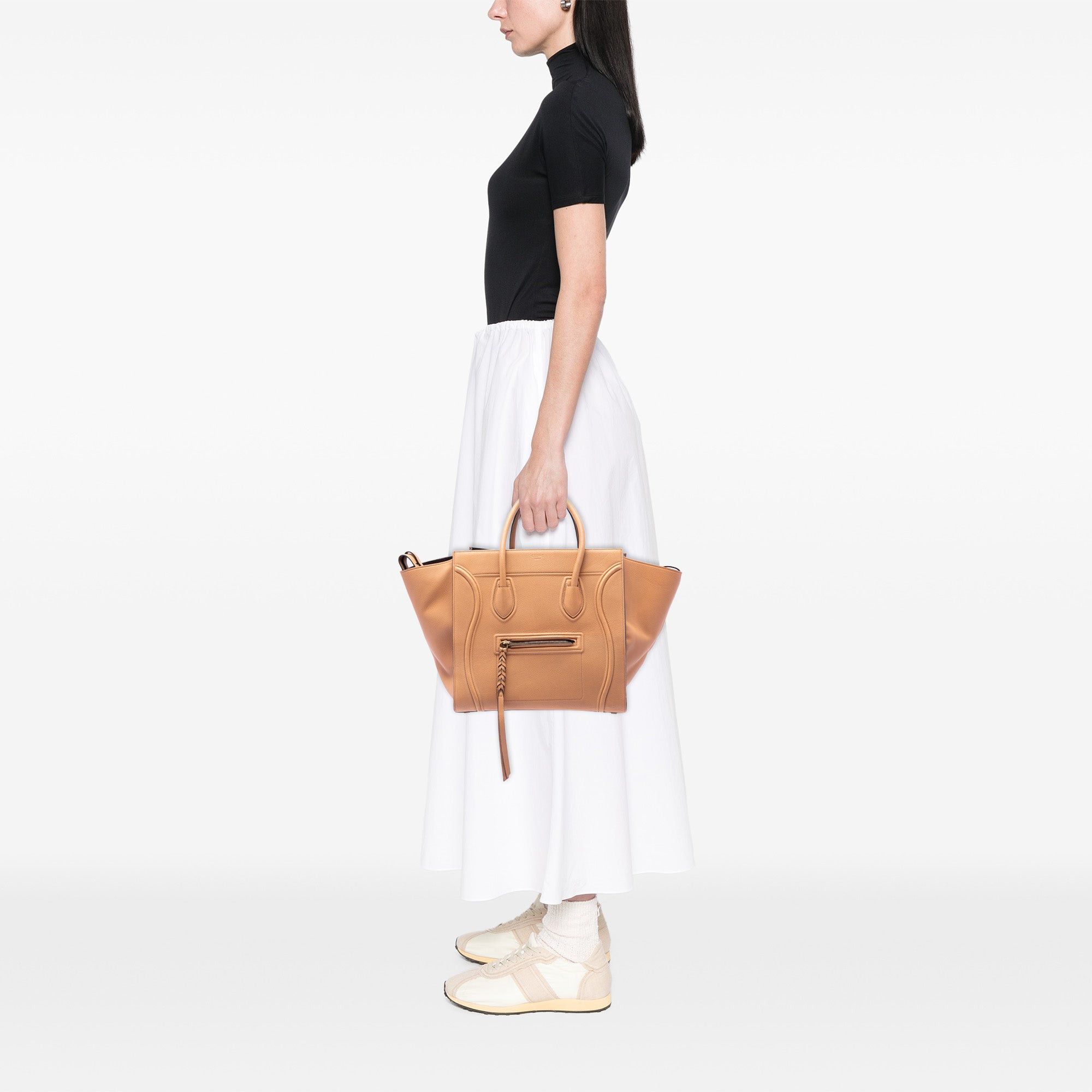 Celine Medium Leather Phantom Luggage Tote Size ONE SIZE - 6 Thumbnail