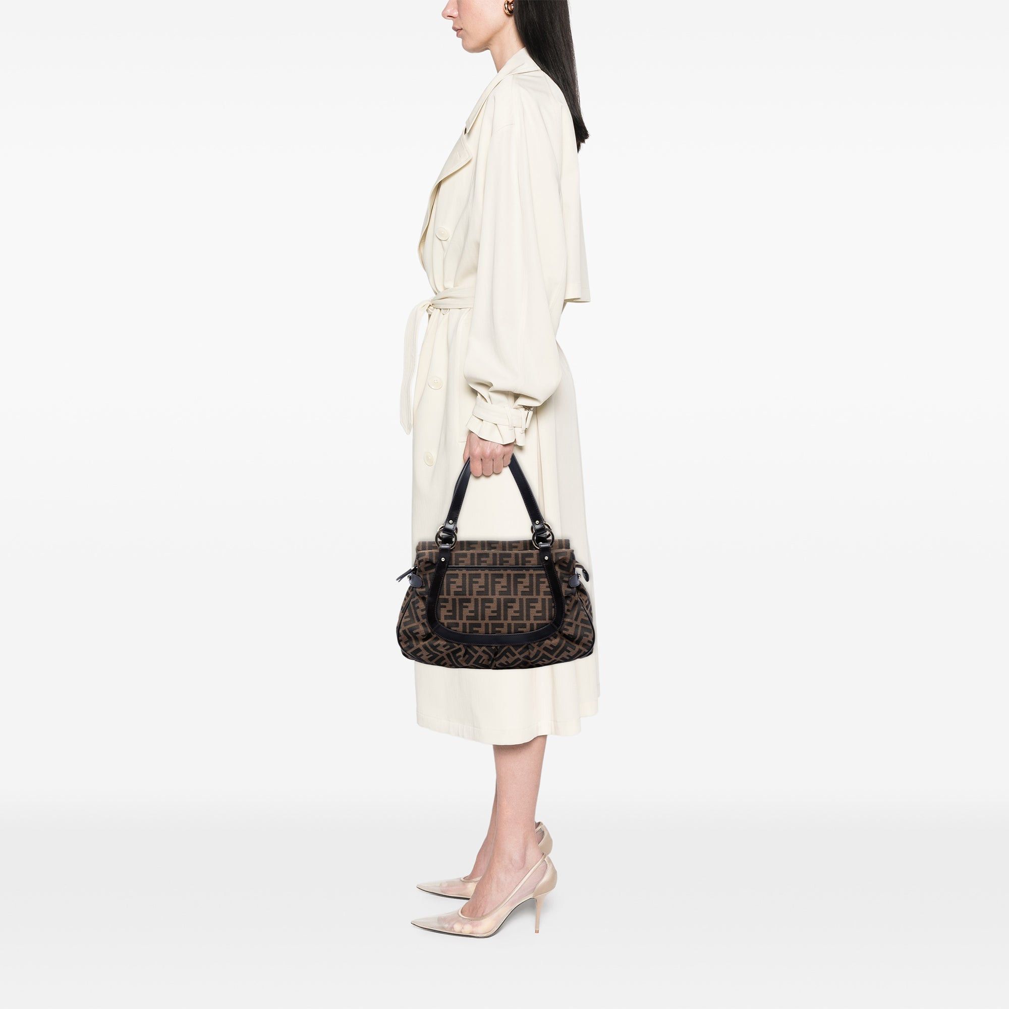 Fendi Medium Zucca Canvas Chef Shopper Tote Size ONE SIZE - 5 Thumbnail