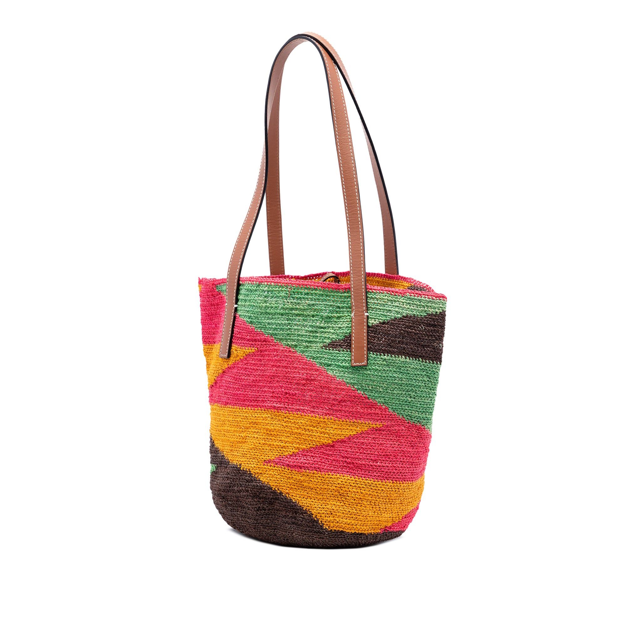 Loewe Paulas Ibiza Multicolor Straw Shigra Basket Tote Size ONE SIZE - 2 Thumbnail