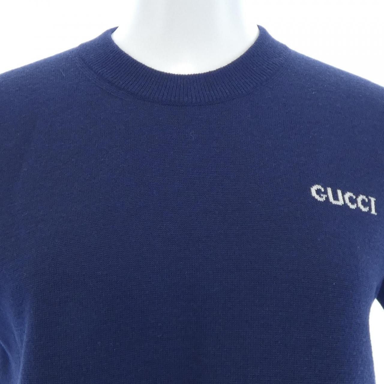 Gucci Gucci Gucci Intercia Wool Knit Top Textile Tops 792130XKD3P DUTY FREE for USA Size ONE SIZE - 5 Thumbnail