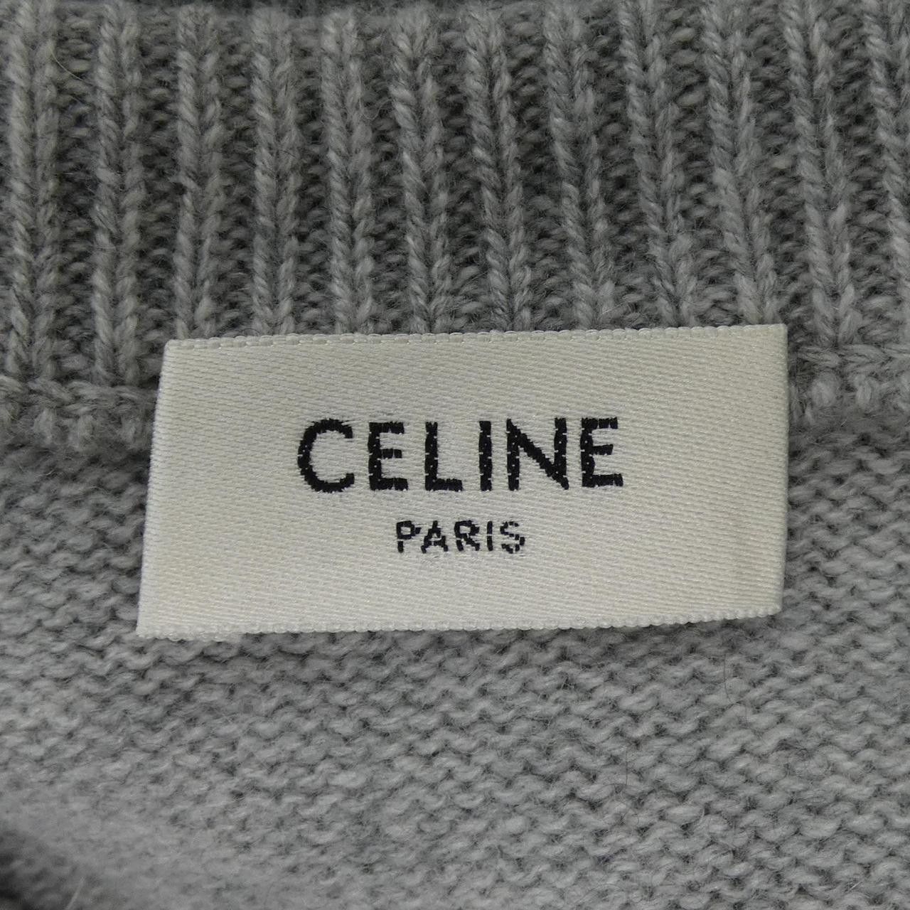 Celine Celine CELINE Cashmere Knit Textile Tops A04H849K DUTY FREE for USA Size ONE SIZE - 4 Thumbnail