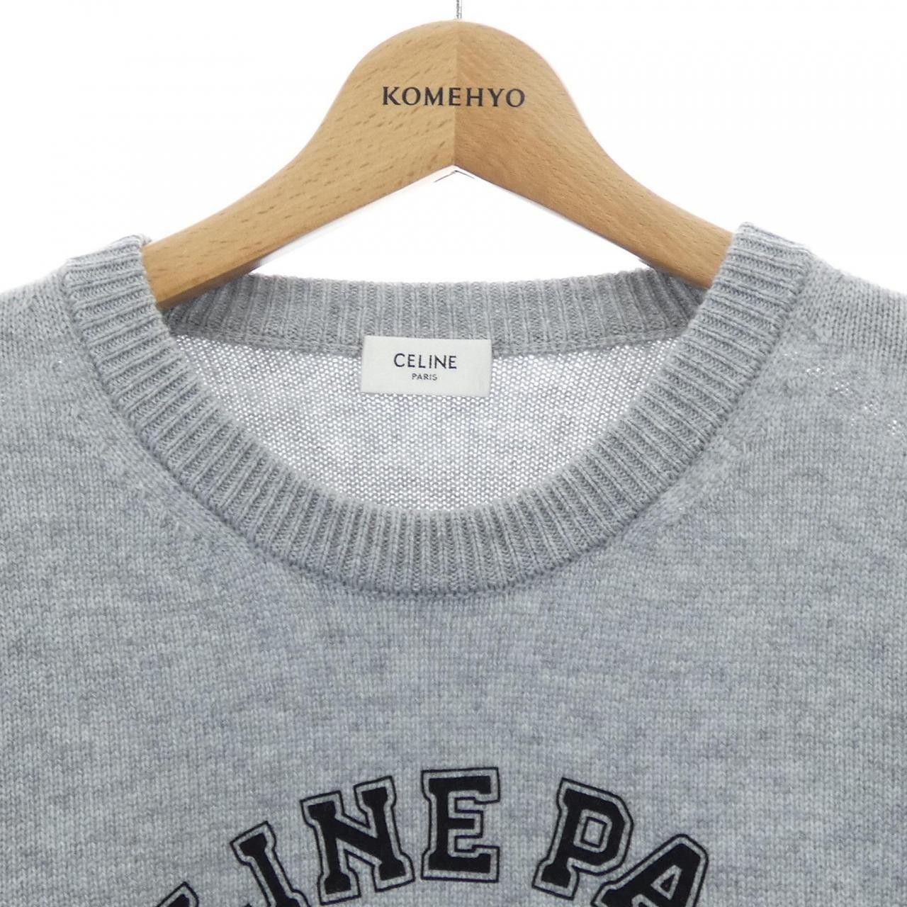 Celine Celine CELINE Cashmere Knit Textile Tops A04H849K DUTY FREE for USA Size ONE SIZE - 5 Thumbnail
