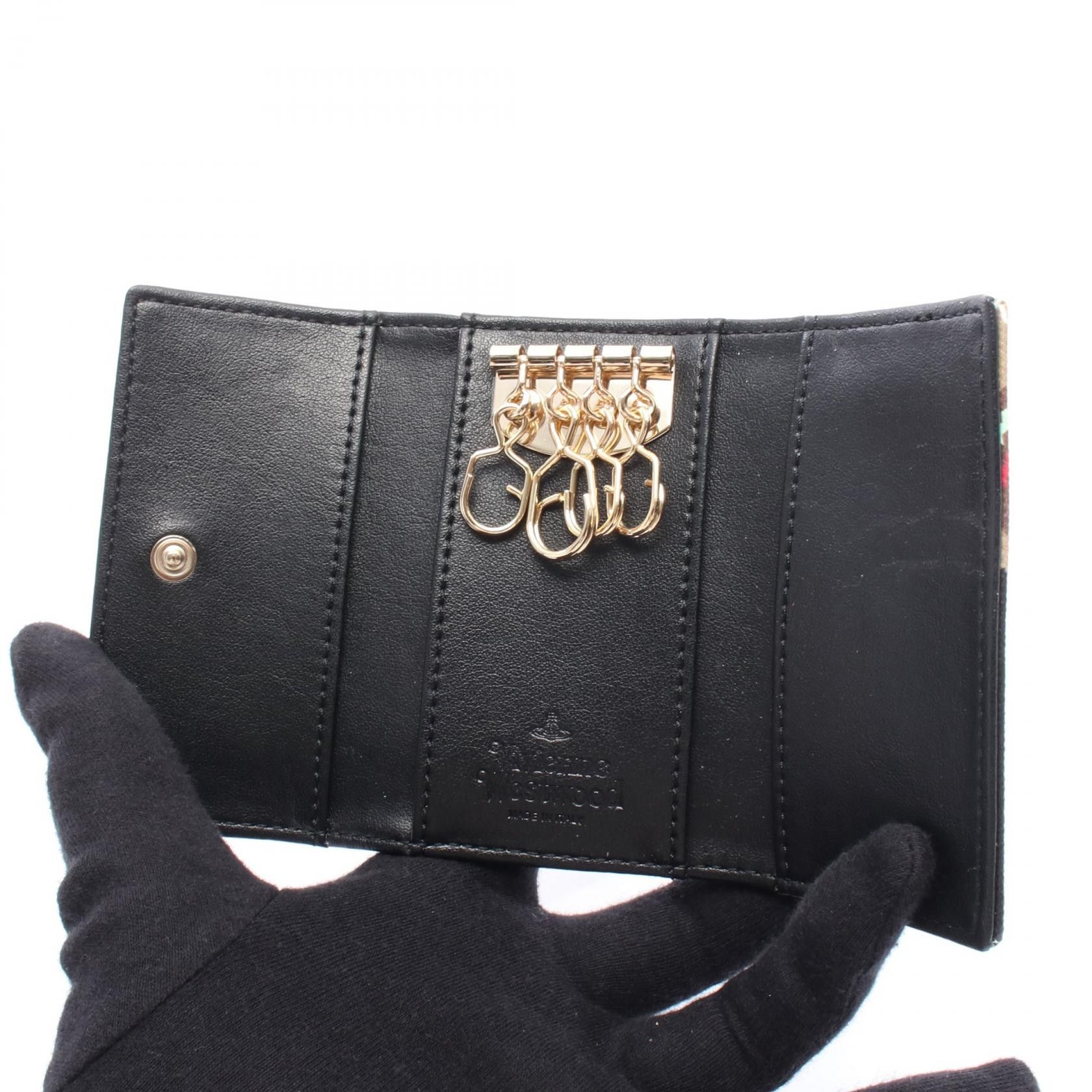 Vivienne Westwood Vivienne Westwood Vivienne Westwood Orb PVC Coated Canvas Key Case Plastic / Synthetic Key case 51020001US001KD101 DUTY FREE for USA Size ONE SIZE - 3 Thumbnail