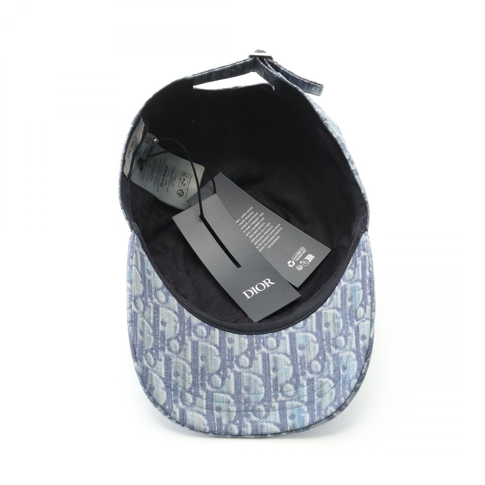 Dior Dior Dior Dior Oblique Cotton Twill Cap Textile Hats 593C913A3016C585L DUTY FREE for USA Size ONE SIZE - 3 Thumbnail