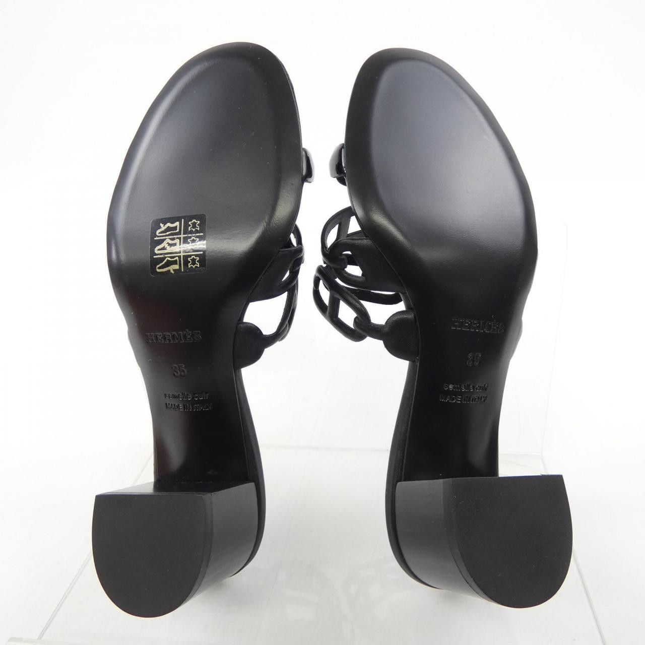 Hermes Hermes Hermes Tandem Chaine dAncre Leather Sandals Leather Shoes DUTY FREE for USA Size ONE SIZE - 4 Thumbnail