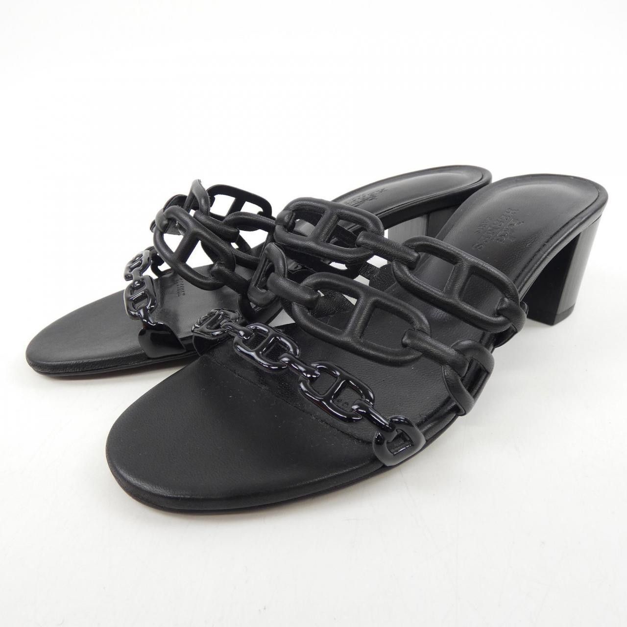Hermes Hermes Hermes Tandem Chaine dAncre Leather Sandals Leather Shoes DUTY FREE for USA Size ONE SIZE - 3 Thumbnail