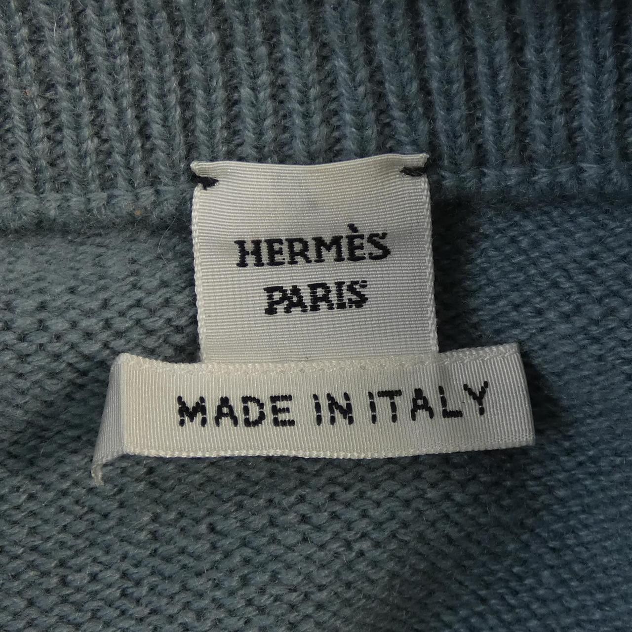 Hermes Hermes Hermes Clou De Selle Cashmere Cardigan 38 Textile Tops DUTY FREE for USA Size ONE SIZE - 4 Thumbnail