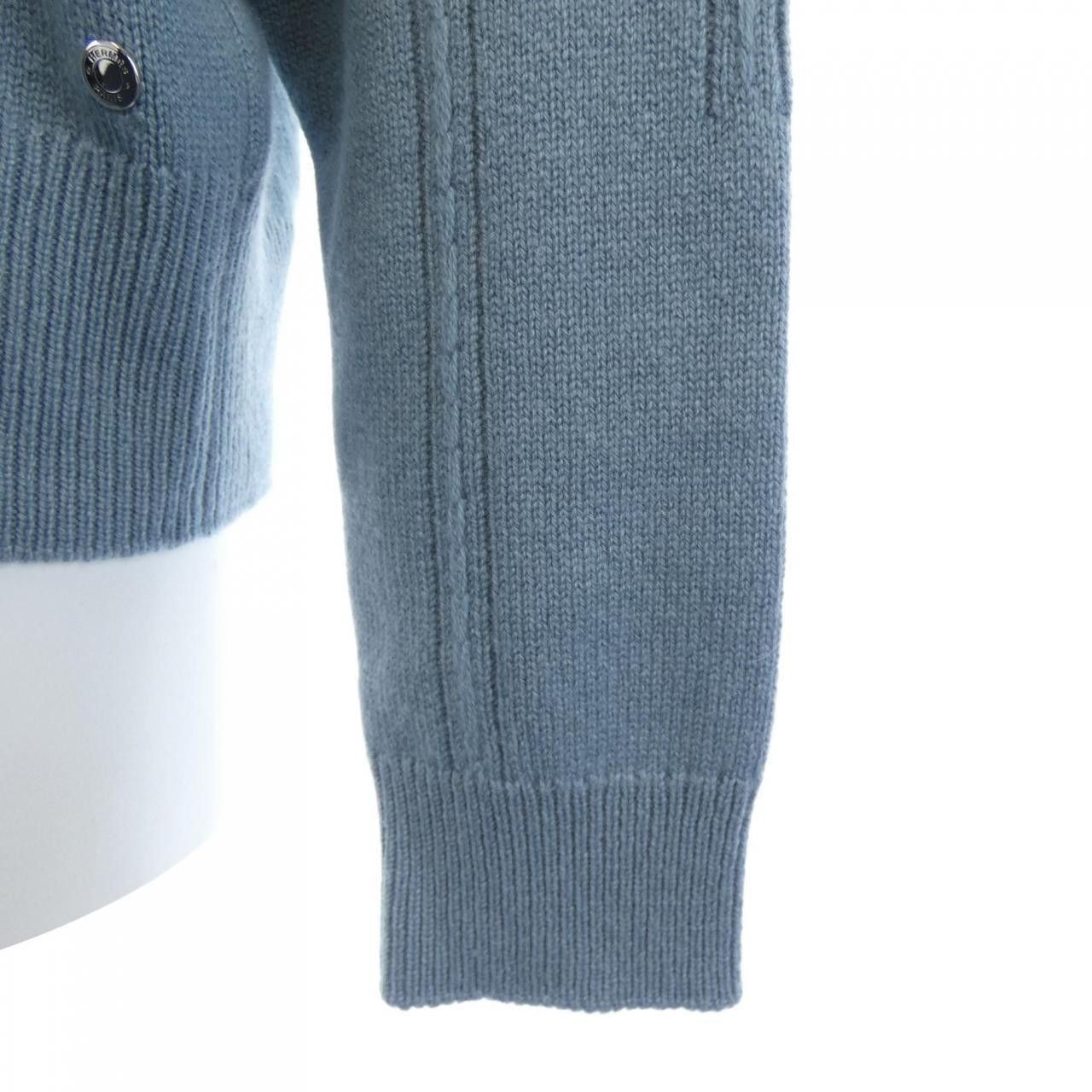 Hermes Hermes Hermes Clou De Selle Cashmere Cardigan 38 Textile Tops DUTY FREE for USA Size ONE SIZE - 6 Thumbnail