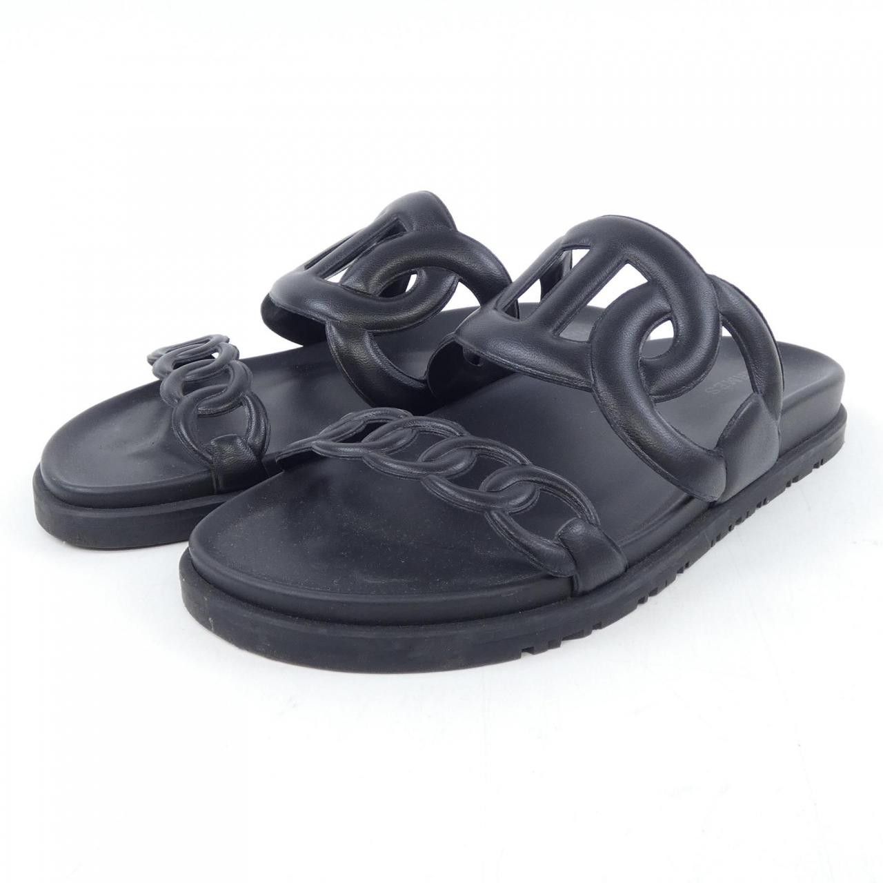 Hermes Hermes Hermes Extra Chaine dAncre Nappa Sandals Leather Shoes DUTY FREE for USA Size ONE SIZE - 3 Thumbnail