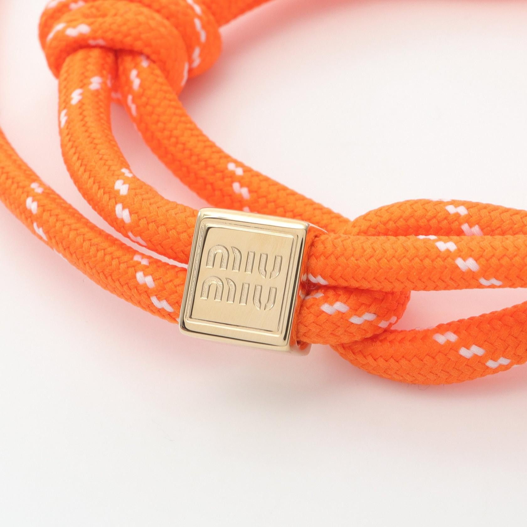 Miu Miu Miu Miu Miu Miu Cord Bracelet Bracelet Textile Bracelet 5IB5383L74F0049 DUTY FREE for USA Size ONE SIZE - 2 Thumbnail