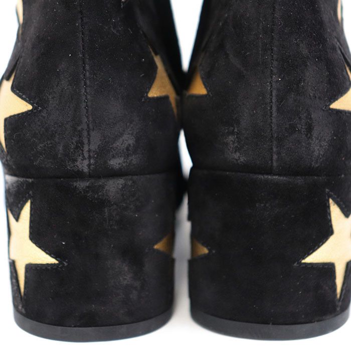 Yves Saint Laurent Yves Saint Laurent Saint Laurent Paris Star Metallic Nubuck Boots Leather Shoes DUTY FREE for USA Size ONE SIZE - 14 Thumbnail