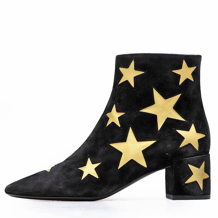 Yves Saint Laurent Yves Saint Laurent Saint Laurent Paris Star Metallic Nubuck Boots Leather Shoes DUTY FREE for USA Size ONE SIZE - 4 Thumbnail