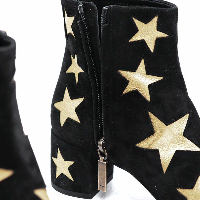 Yves Saint Laurent Yves Saint Laurent Saint Laurent Paris Star Metallic Nubuck Boots Leather Shoes DUTY FREE for USA Size ONE SIZE - 5 Thumbnail