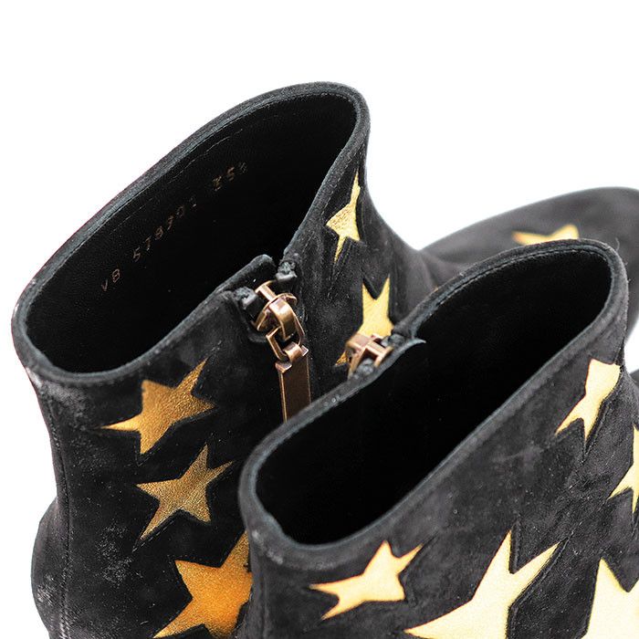 Yves Saint Laurent Yves Saint Laurent Saint Laurent Paris Star Metallic Nubuck Boots Leather Shoes DUTY FREE for USA Size ONE SIZE - 8 Thumbnail