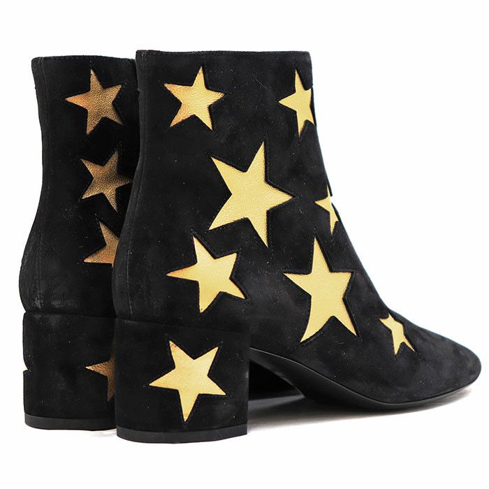 Yves Saint Laurent Yves Saint Laurent Saint Laurent Paris Star Metallic Nubuck Boots Leather Shoes DUTY FREE for USA Size ONE SIZE - 12 Thumbnail