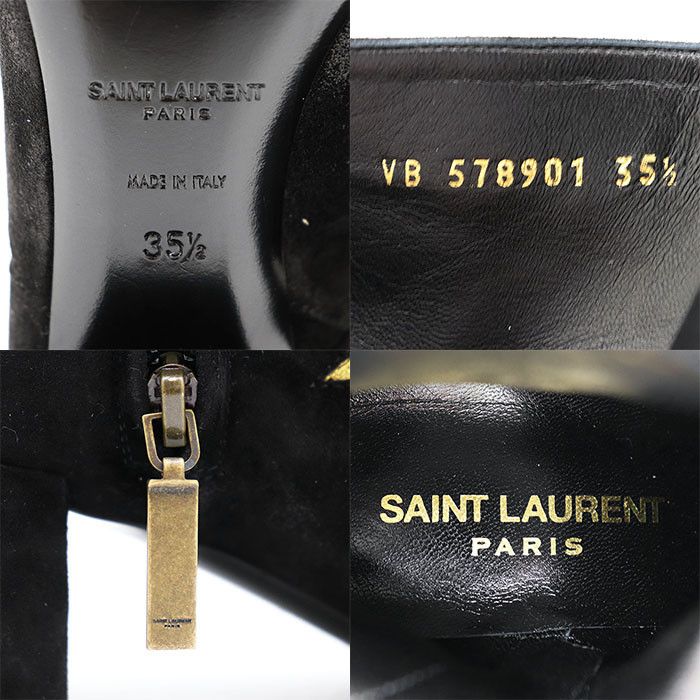 Yves Saint Laurent Yves Saint Laurent Saint Laurent Paris Star Metallic Nubuck Boots Leather Shoes DUTY FREE for USA Size ONE SIZE - 10 Thumbnail