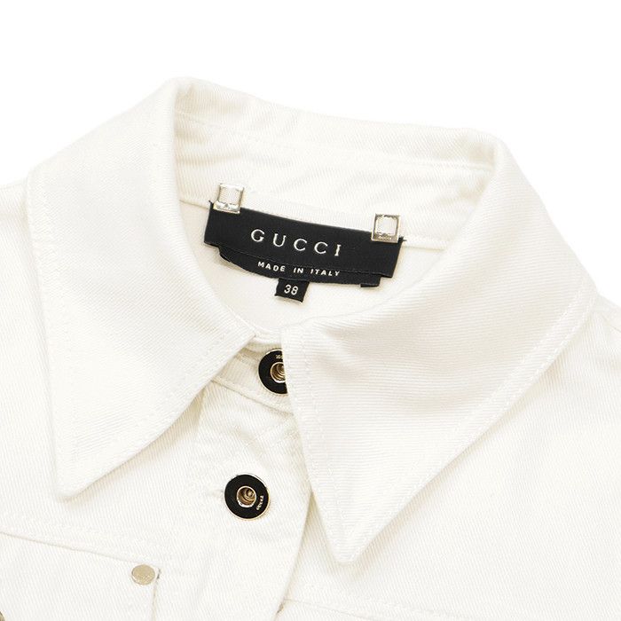 Gucci Gucci Gucci Denim Jacket Textile Outerwear DUTY FREE for USA Size ONE SIZE - 11 Thumbnail