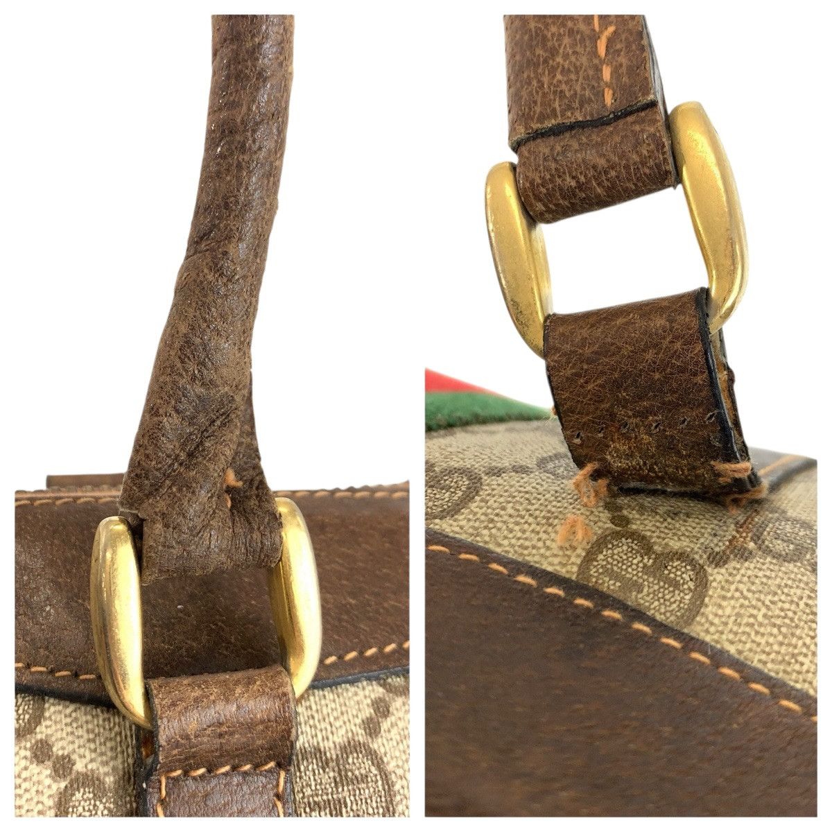 Gucci Gucci Gucci GG Supreme Canvas Boston Bag Leather Handbag DUTY FREE for USA Size ONE SIZE - 6 Thumbnail