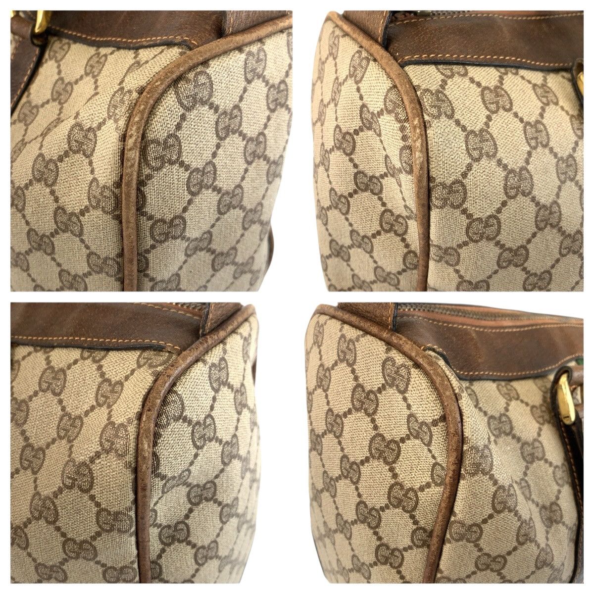 Gucci Gucci Gucci GG Supreme Canvas Boston Bag Leather Handbag DUTY FREE for USA Size ONE SIZE - 5 Thumbnail