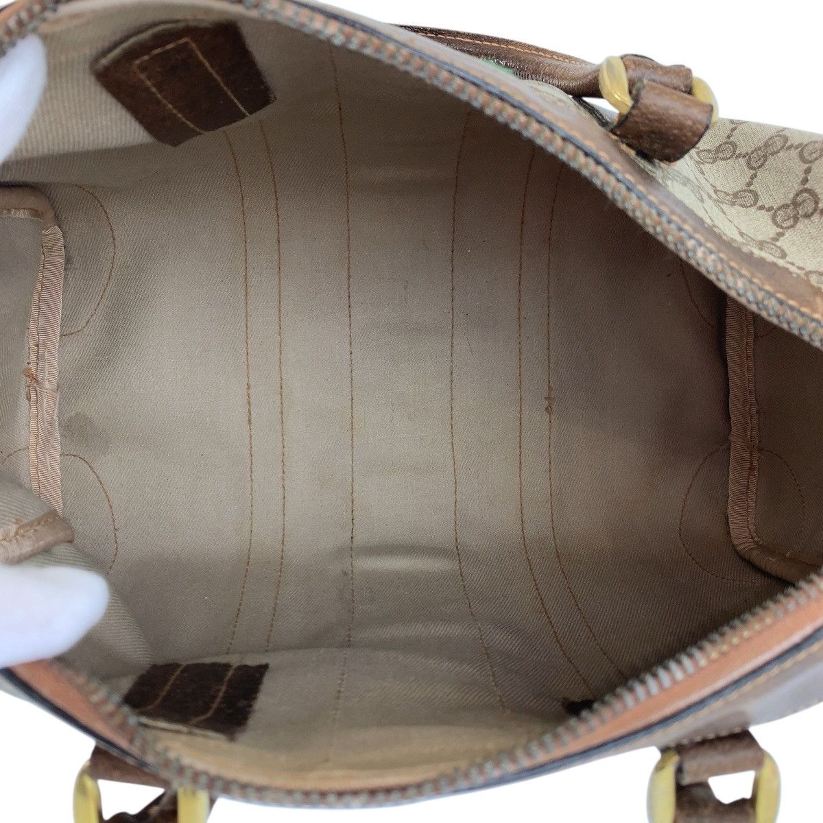 Gucci Gucci Gucci GG Supreme Canvas Boston Bag Leather Handbag DUTY FREE for USA Size ONE SIZE - 9 Thumbnail