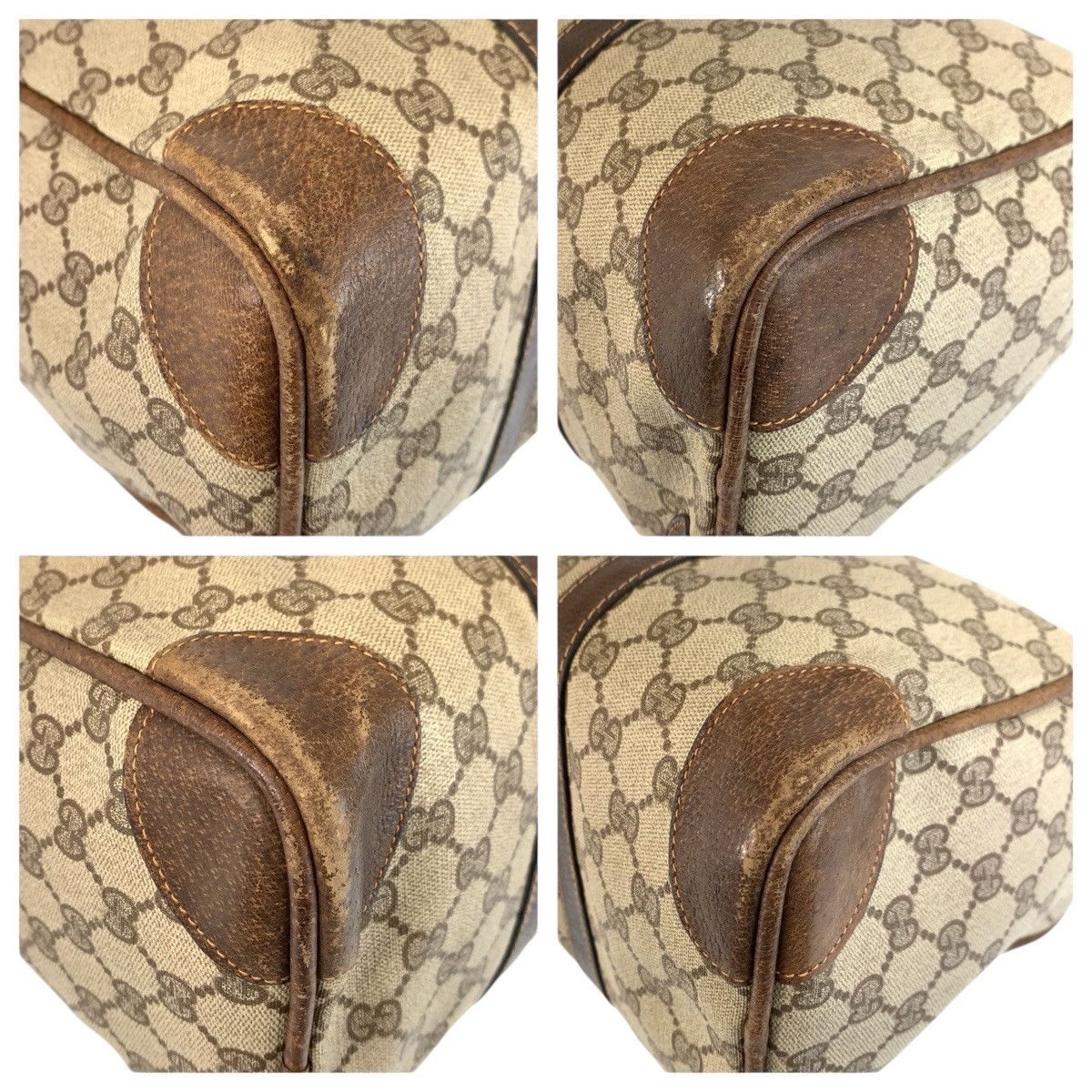 Gucci Gucci Gucci GG Supreme Canvas Boston Bag Leather Handbag DUTY FREE for USA Size ONE SIZE - 4 Thumbnail