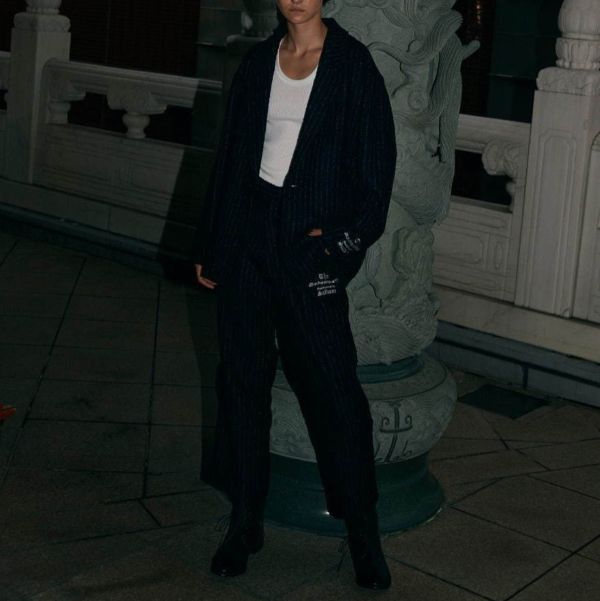 Other Other sulvam BLACK EYE PATCH Limited Wool Blend Jacket Textile Outerwear DUTY FREE for USA Size ONE SIZE - 3 Thumbnail