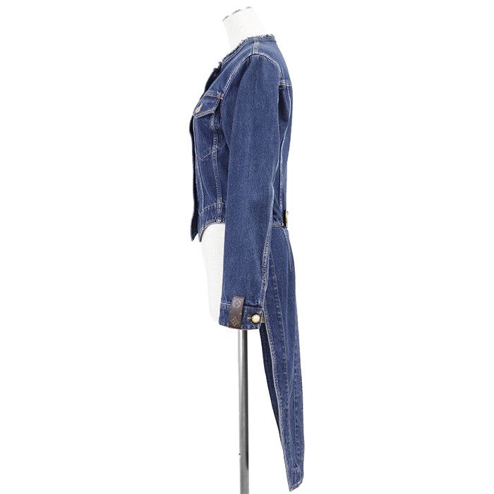 Louis Vuitton Louis Vuitton Louis Vuitton Denim Jacket Textile Outerwear DUTY FREE for USA Size ONE SIZE - 6 Thumbnail