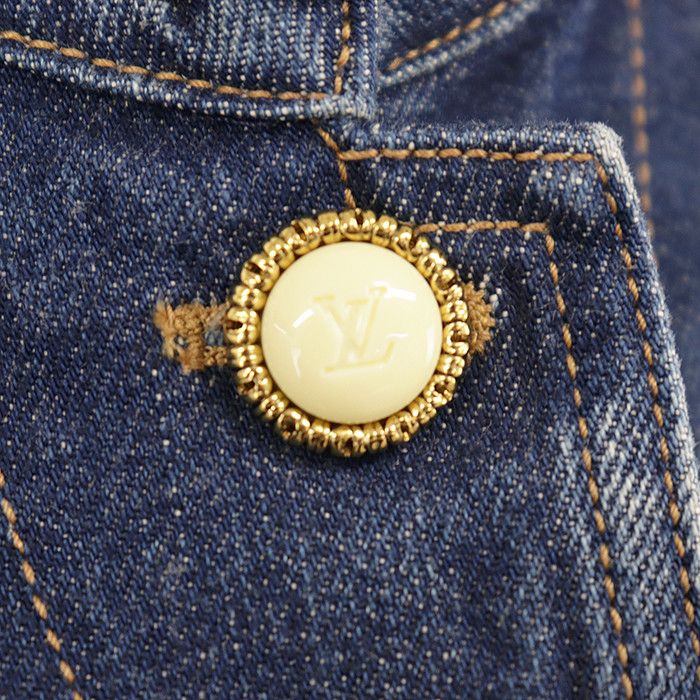 Louis Vuitton Louis Vuitton Louis Vuitton Denim Jacket Textile Outerwear DUTY FREE for USA Size ONE SIZE - 4 Thumbnail