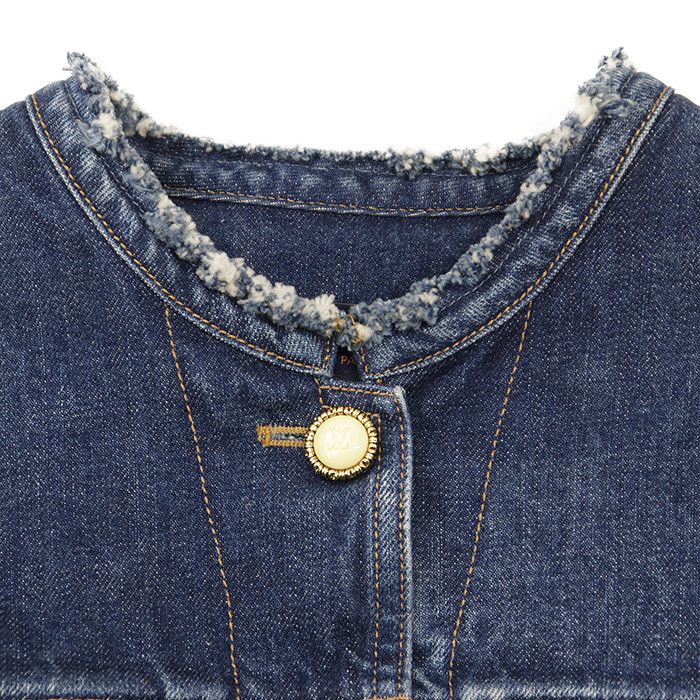 Louis Vuitton Louis Vuitton Louis Vuitton Denim Jacket Textile Outerwear DUTY FREE for USA Size ONE SIZE - 11 Thumbnail