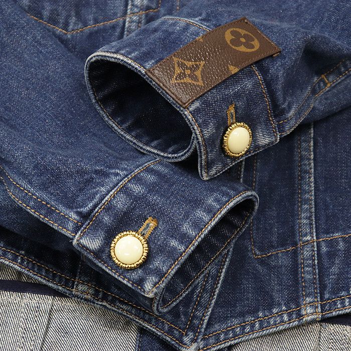 Louis Vuitton Louis Vuitton Louis Vuitton Denim Jacket Textile Outerwear DUTY FREE for USA Size ONE SIZE - 12 Thumbnail
