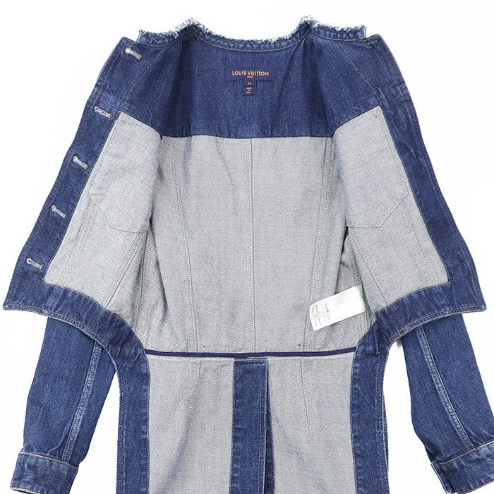 Louis Vuitton Louis Vuitton Louis Vuitton Denim Jacket Textile Outerwear DUTY FREE for USA Size ONE SIZE - 8 Thumbnail