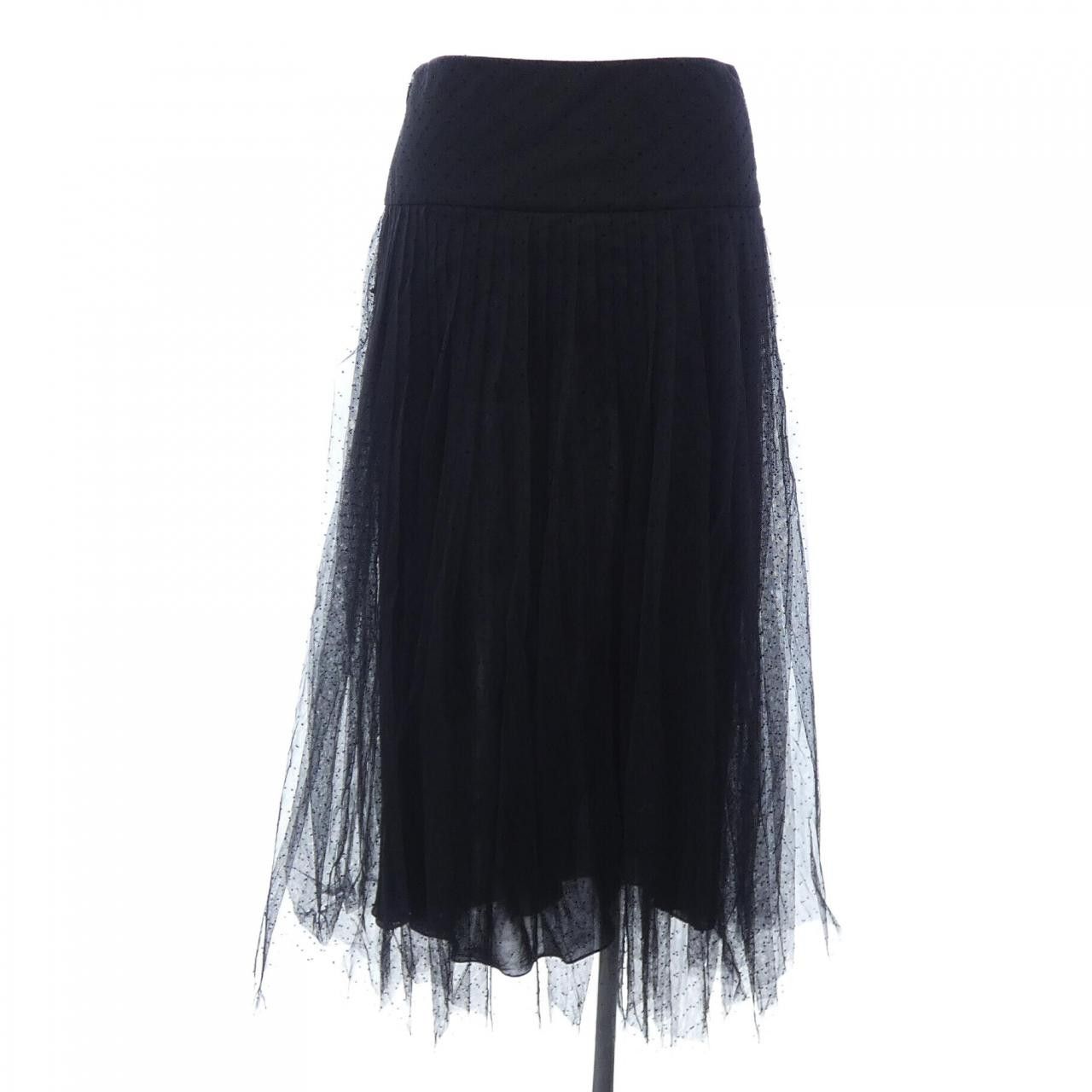 Dior Dior Christian Dior Pleated Midi Skirt Tulle Skirt Textile Skirts 841J50A8810 DUTY FREE for USA Size ONE SIZE - 2 Thumbnail
