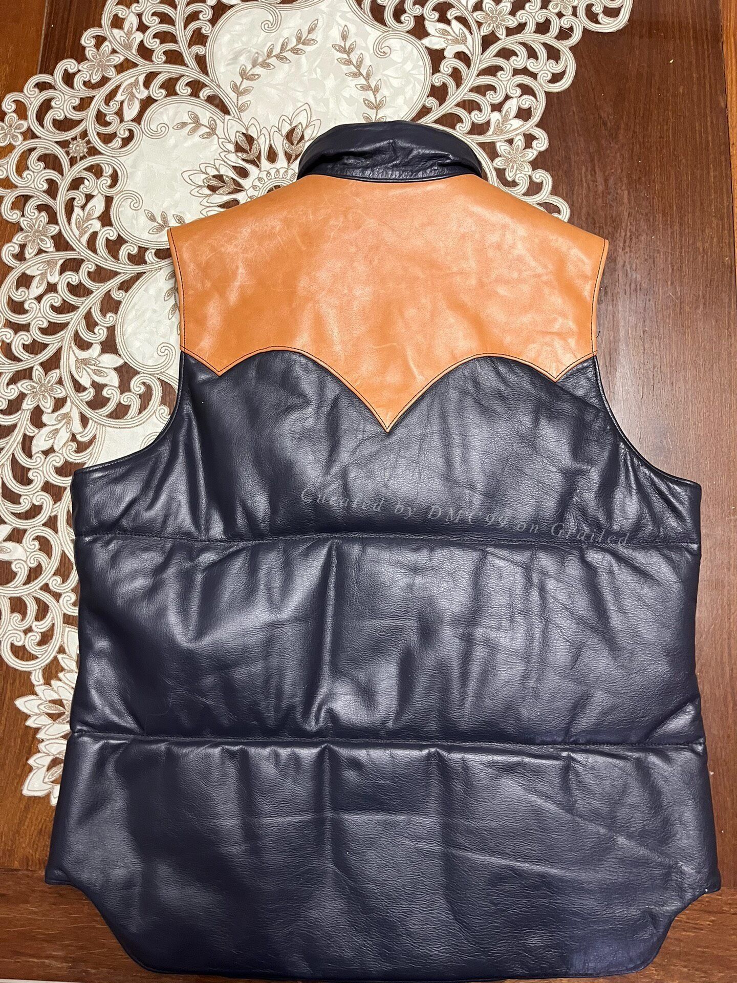 Rainbow Country Rainbow Country Colorblock Leather Vest Size US M / EU 48-50 / 2 - 2 Thumbnail