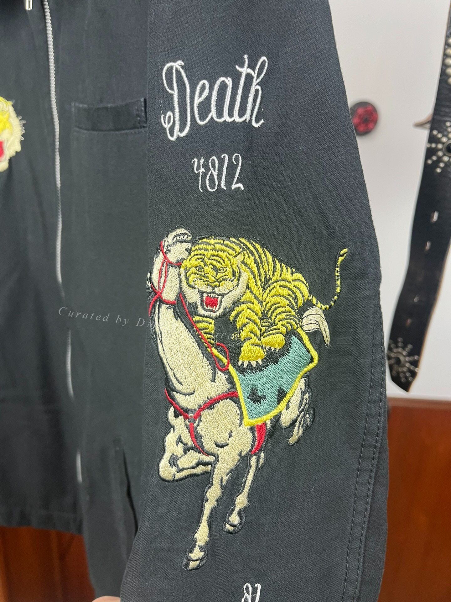 Crime London CRIMIE Tiger Embroidery Jacket Size US M / EU 48-50 / 2 - 2 Thumbnail