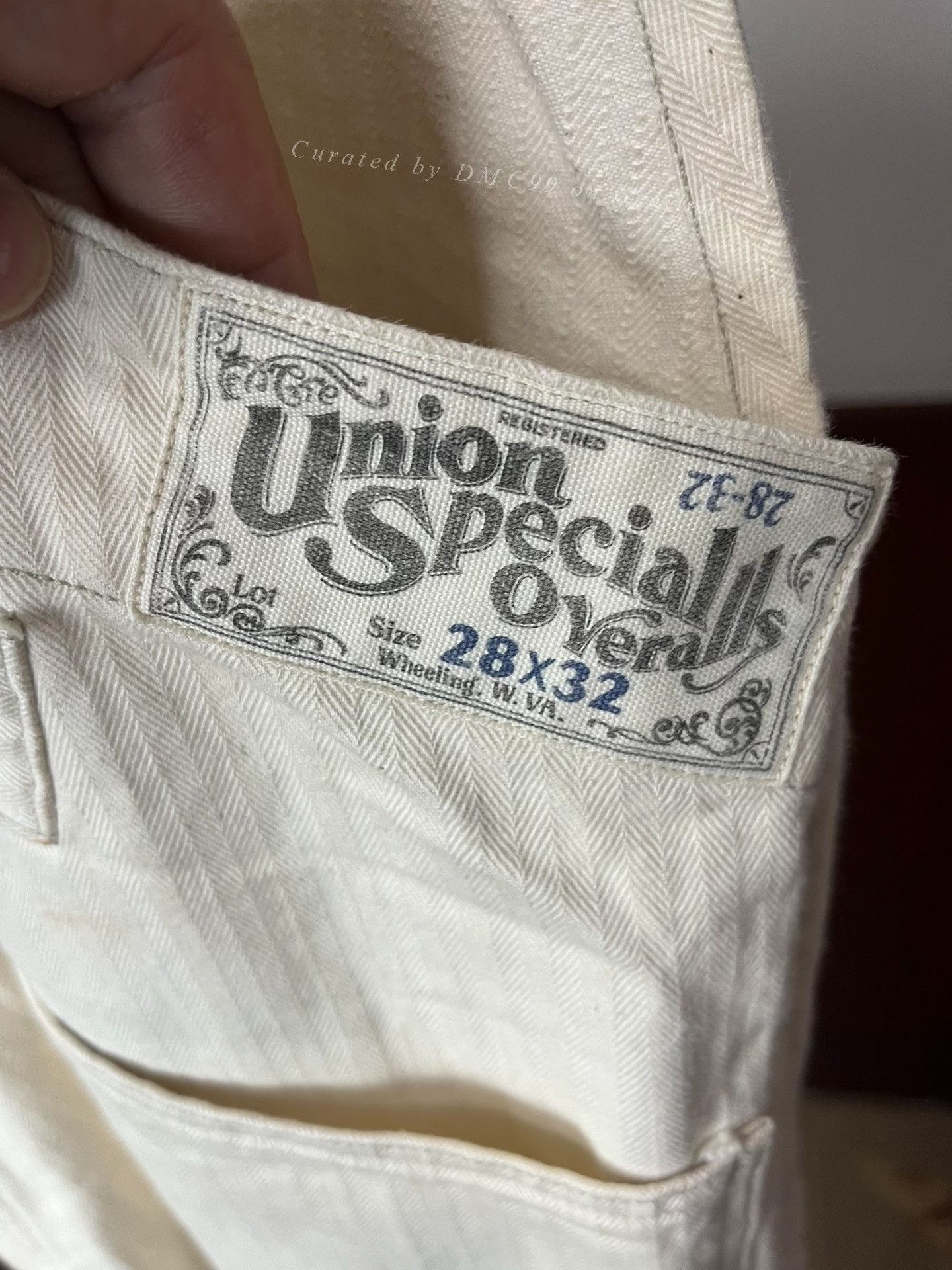 Freewheelers Freewheelers White Herringbone Overalls Size US 28 / EU 44 - 3 Thumbnail