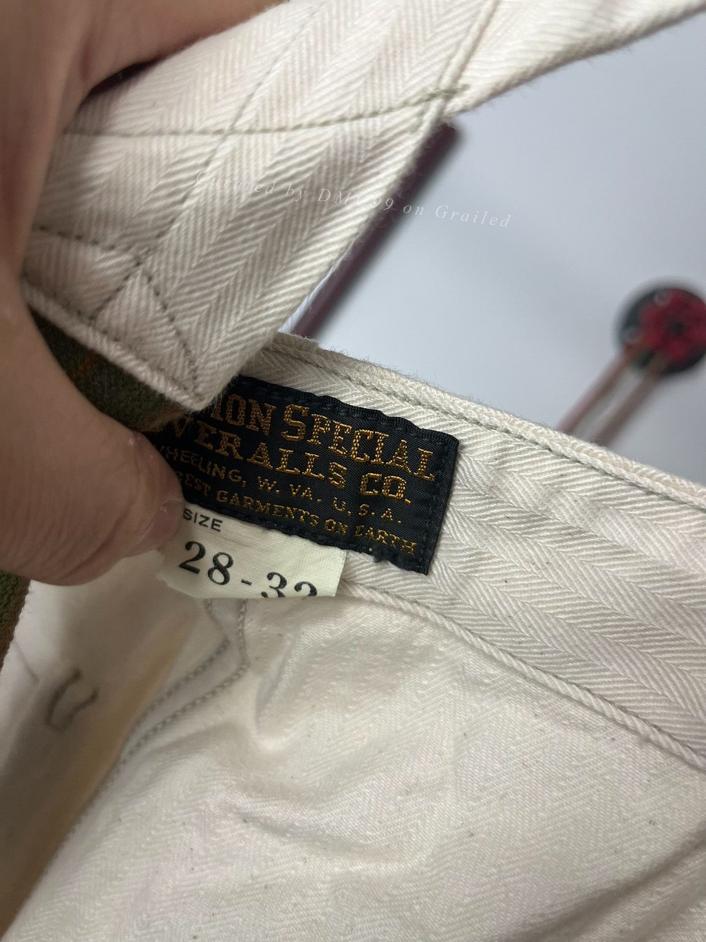 Freewheelers Freewheelers White Herringbone Overalls Size US 28 / EU 44 - 4 Thumbnail