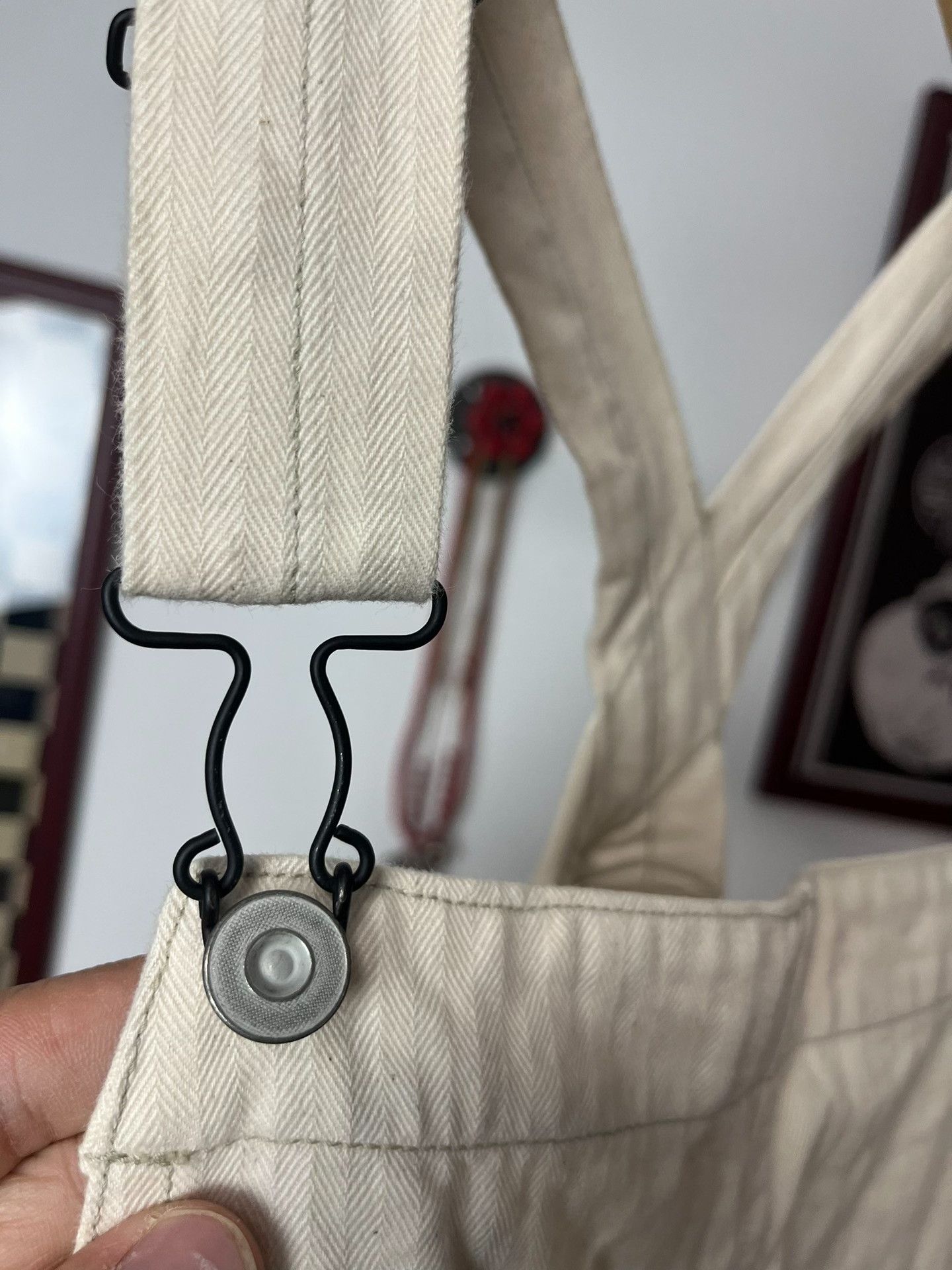Freewheelers Freewheelers White Herringbone Overalls Size US 28 / EU 44 - 5 Thumbnail