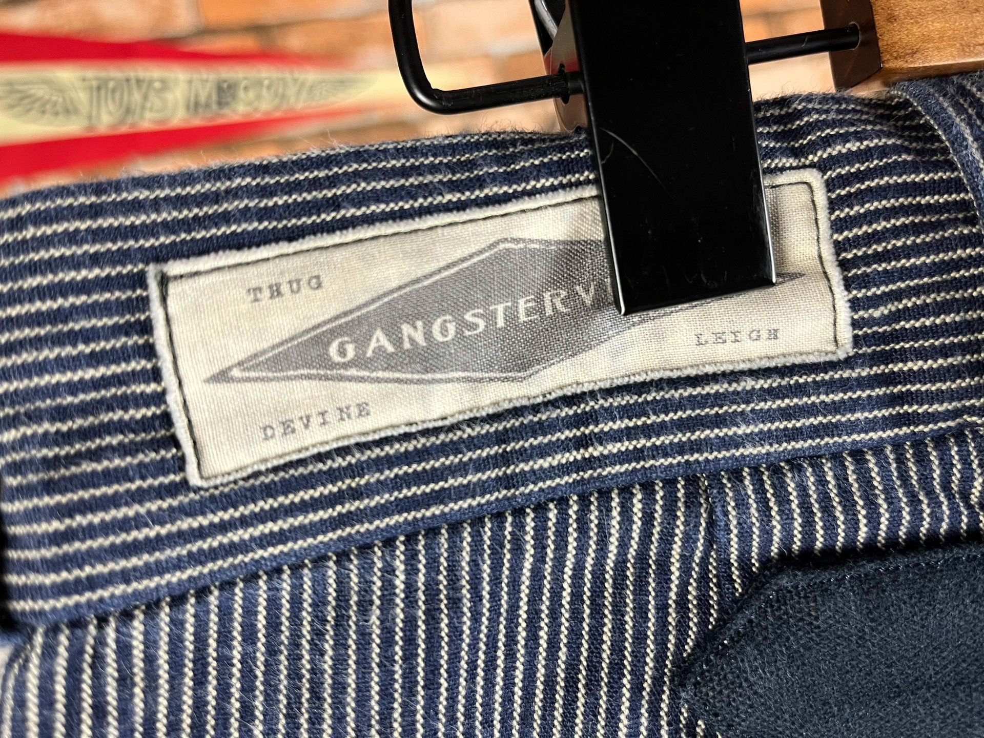 Gangster Doodles GANGSTERVILLE Striped Cargo Pants Size US 26 / EU 42 - 4 Thumbnail