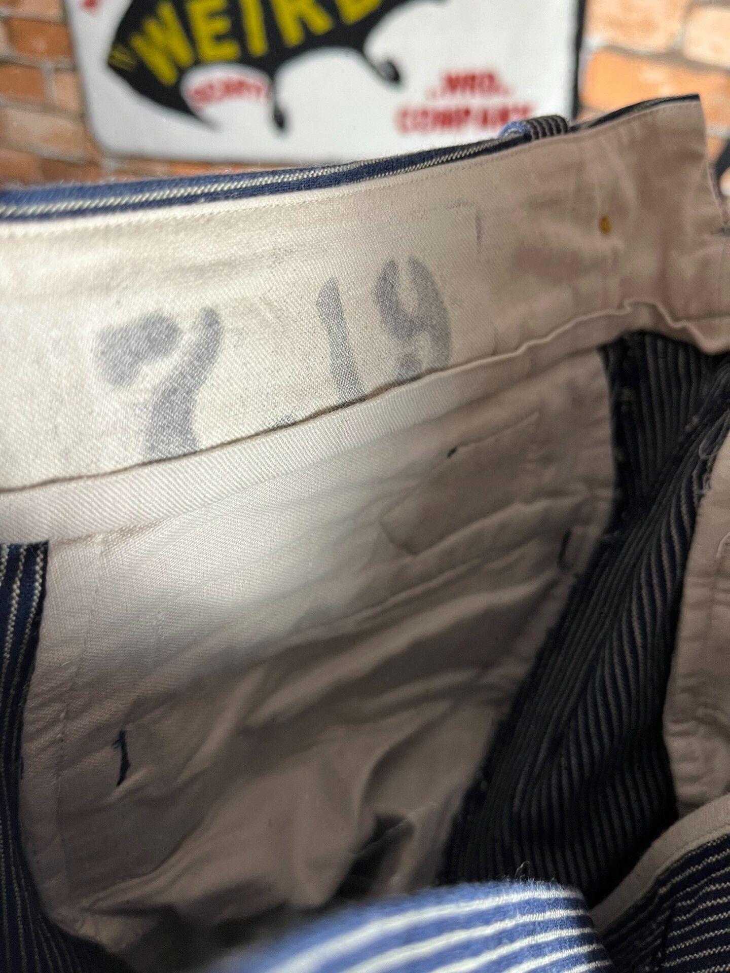 Gangster Doodles GANGSTERVILLE Striped Cargo Pants Size US 26 / EU 42 - 7 Thumbnail