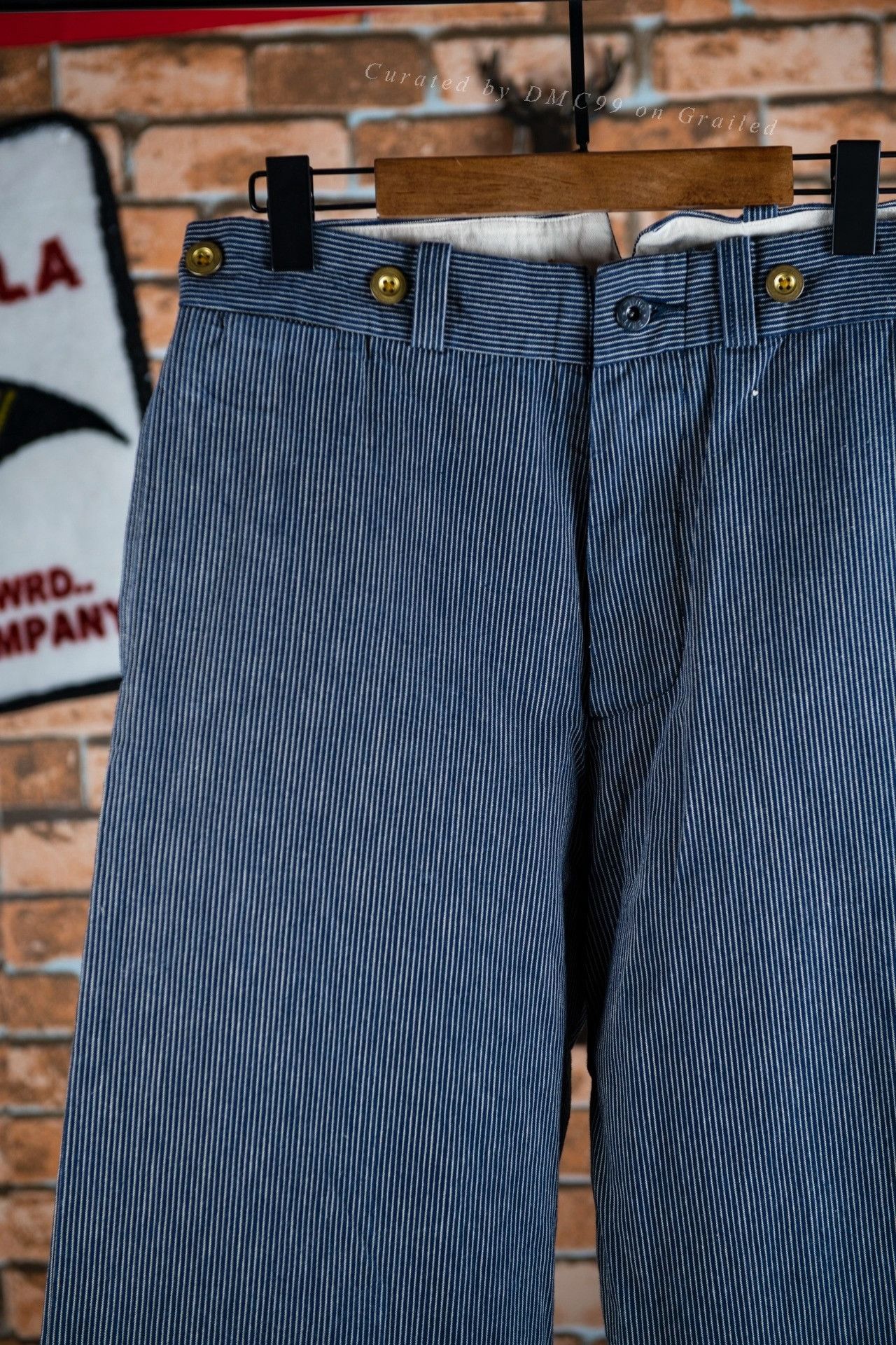 Gangster Doodles GANGSTERVILLE Striped Cargo Pants Size US 26 / EU 42 - 3 Thumbnail