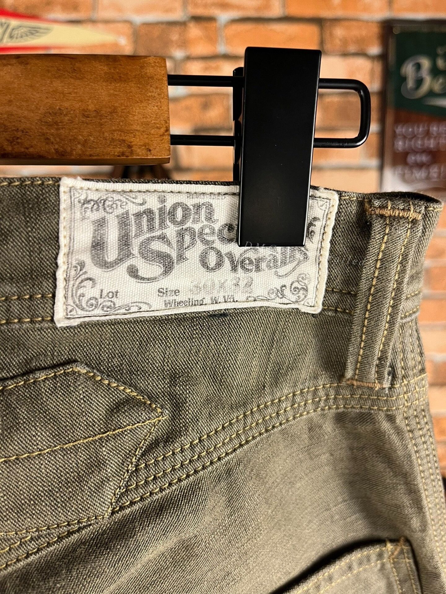 Freewheelers FREEWHEELERS Rare Gray-Green Jeans 30x32 Size US 30 / EU 46 - 3 Thumbnail